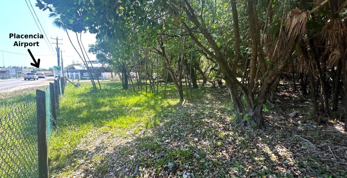 Property steps from Placencia Airstrip