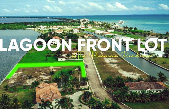 Luxury lagoonfront lot for sale in Belize