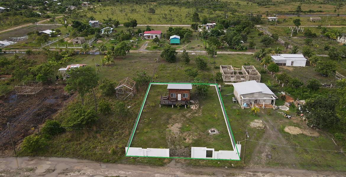Aerial layout — Cabana home in Belize